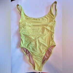 Yellow One-Piece Swimsuit